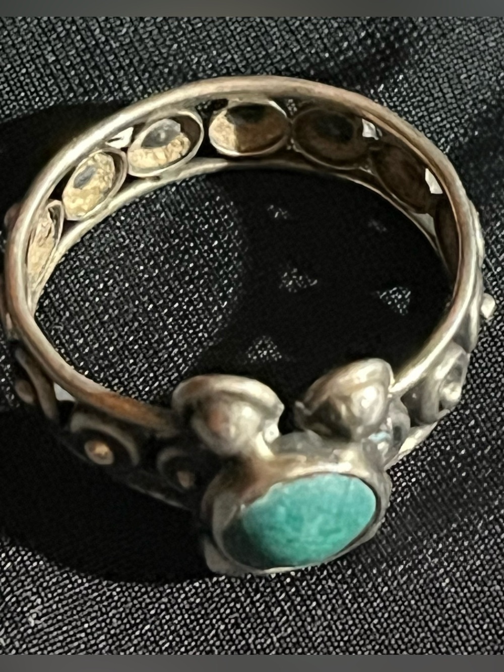 Native American .925 Sterling Silver Turquoise Ring